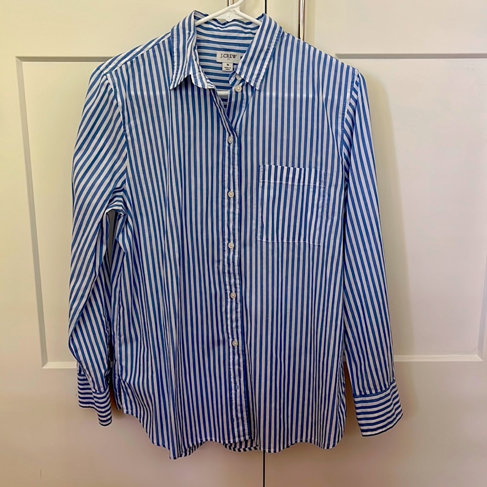 J. Crew classic striped shirt